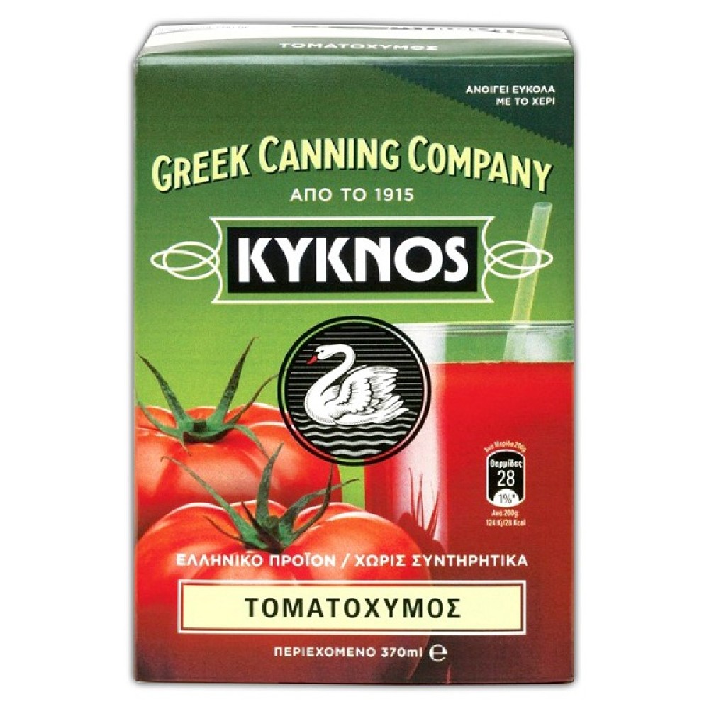 ΚΥΚΝΟΣ ΦΥΣΙΚΟΣ ΧΥΜΟΣ ΤΟΜΑΤΑΣ 370gr (ΧΑΡΤΙΝΟ)