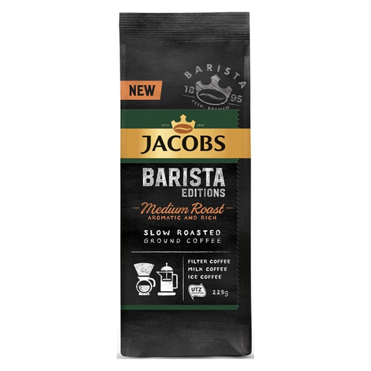 JACOBS ΚΑΦΕΣ ΦΙΛΤΡΟΥ BARISTA EDITION 225gr MEDIUM ROAST