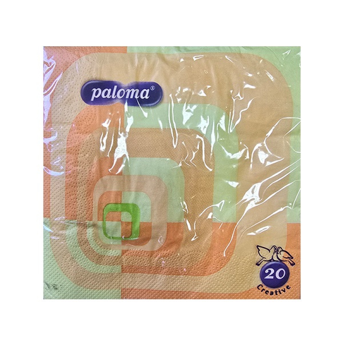 ΧΑΡΤΟΠΕΤΣΕΤΕΣ PALOMA 33x33 3Φ (20τεμ) RETRO ΠΟΡΤΟΚΑΛΙ