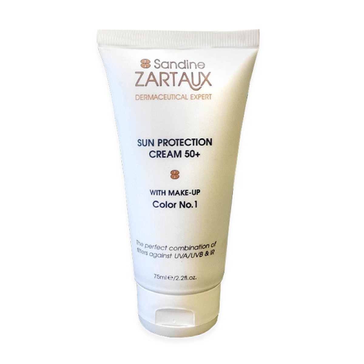 SANDINE ZARTAUX ΚΡΕΜΑ ΠΡΟΣΩΠΟΥ SUN PROTECTION 50+ 75ml COLOR No.1