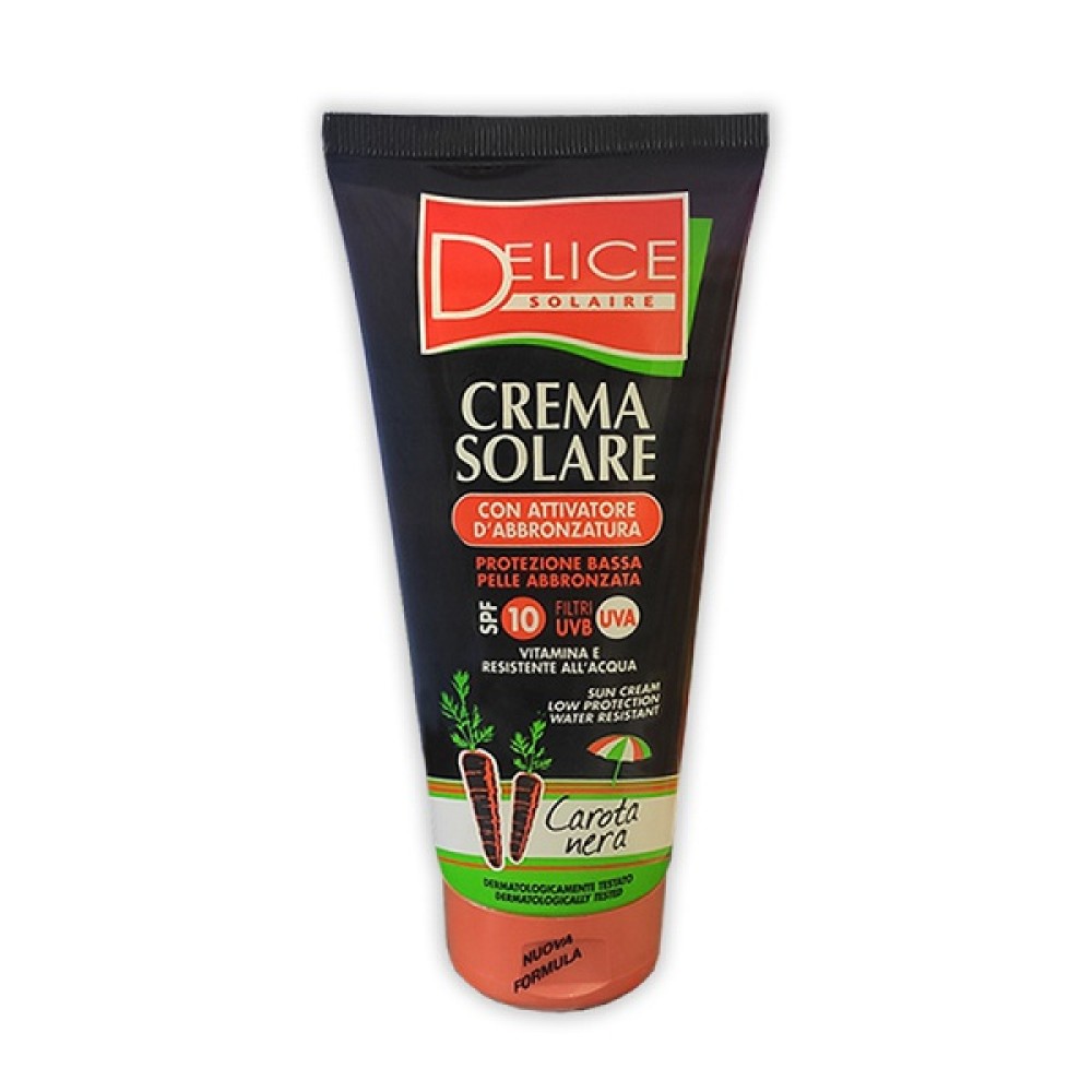 DELICE SOLAIRE ΑΝΤΗΛΙΑΚΟ ΓΑΛΑΚΤΩΜΑ 200ml CREMA SOLARE SPF10 CAROTA NERA