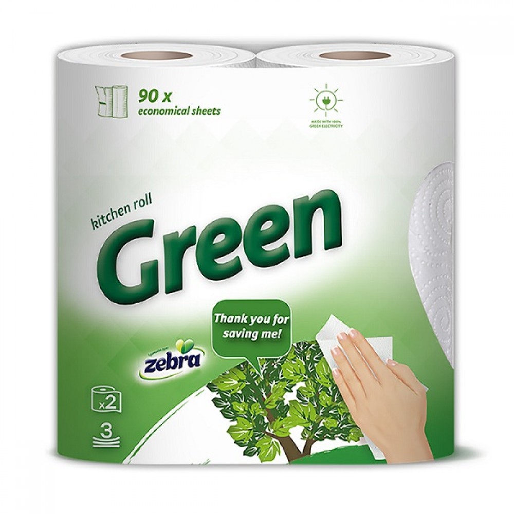 ZEBRA ΚΟΥΖΙΝΑΣ GREEN (2τεμ)