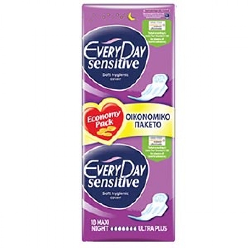 ΣΕΡΒΙΕΤΕΣ EVERYDAY SENSITIVE MAXI NIGHT ECONOMY 18