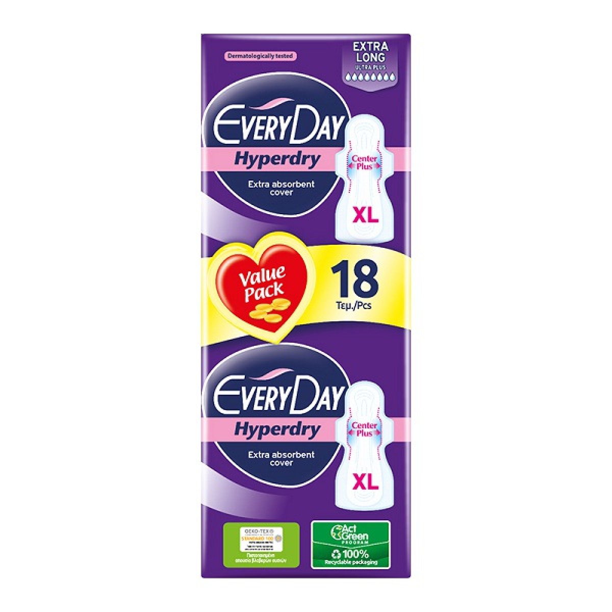 ΣΕΡΒΙΕΤΕΣ EVERYDAY HYPERDRY EXTRA LONG 18