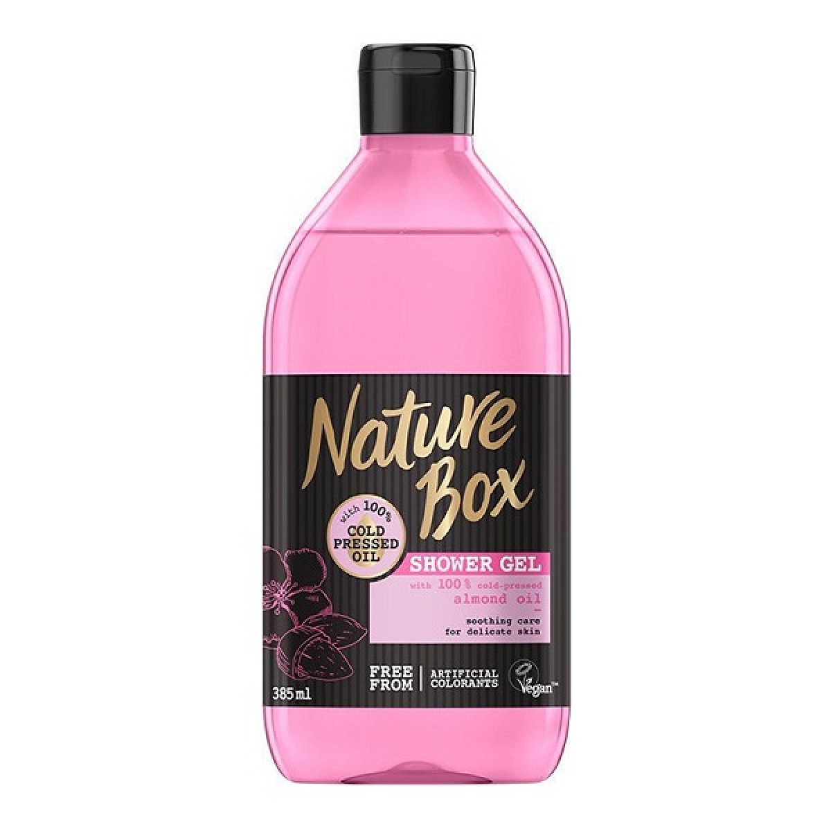 NATURE BOX SHOWER GEL ΑΦΡΟΛΟΥΤΡΟ 385ml ALMOND